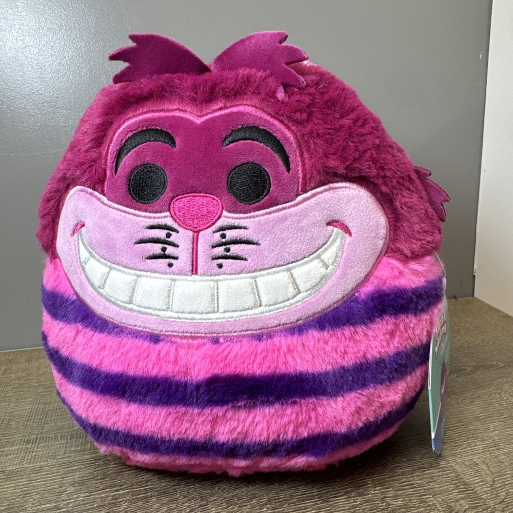 Squishmallows Cheshire Cat Plush Toy 8 Inch Alice In Wonderland Fuzzamallows New